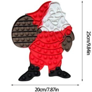 Jumbo Fidget Toy Pop Its Santa